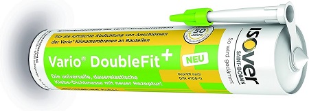 Isover VARIO DoubleFit je dvousložková těsnicí hmota bez rozpouštědel, vhodná pro vzduchotěsné připojení na stavební části.