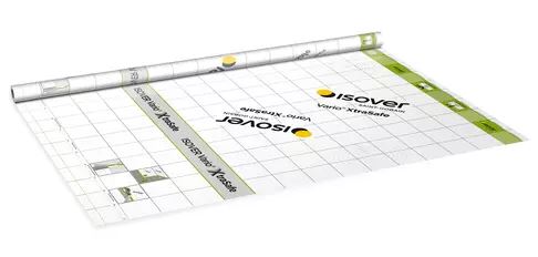 Parobrzda Isover Vario XtraSafe je speciálně vyvinutá fólie na bázi polyamidu, která kromě parotěsné funkce má navíc proměnnou ekvivalentní difuzní tloušťku.