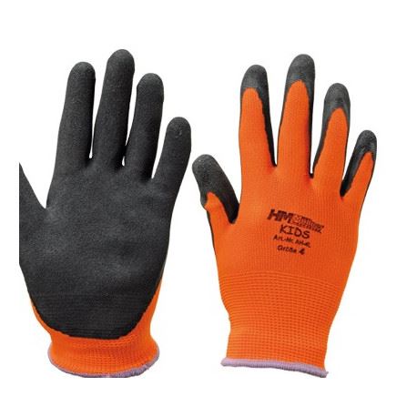 Pracovní rukavice dětské HM oranžové 4-6 let