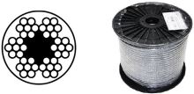Pfeifer Ocelové lanko DIN 3055 potažené PVC 5/6 mm (odběr po 5bm) Pfeifer Ocelové lanko DIN 3055 potažené PVC 5/6 mm (odběr po 5bm)