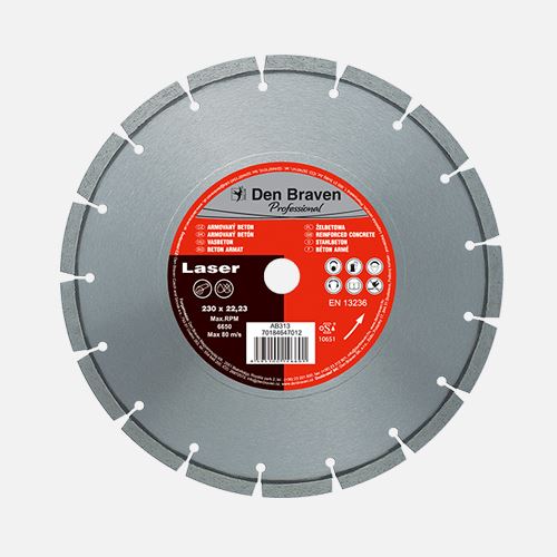 Den Braven - DIA kotouč řezný PROFI LASER, 230 mm