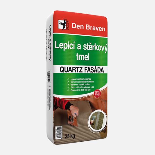 Den Braven QUARTZ FASÁDA Lepicí a stěrkový tmel 25 kg