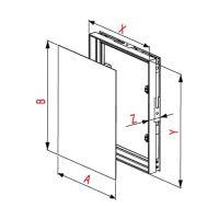 Den Braven - Dvířka pod obklad PVC, 200 mm x 250 mm, plastová, bílá (1)