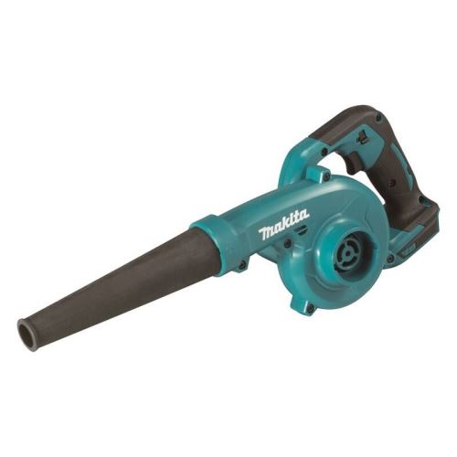 Makita DUB185Z aku ofukovač s ergonomickou rukojetí a třemi stupni nastavení objemu vzduchu, bez akumulátoru.