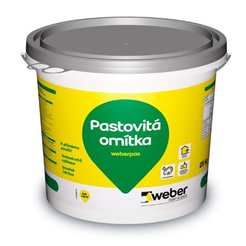 Silikonová omítka weberpas silikon zrnitá 1,5mm