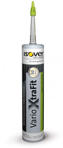 Isover VARIO XtraFit – dvousložková těsnicí hmota pro vzduchotěsné spojení parobrzdy se zdivem, okny a dveřmi.