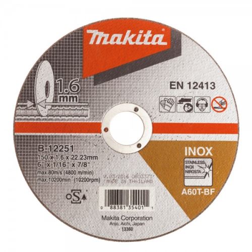 Makita řezný kotouč 230mm na ocel a nerezovou ocel