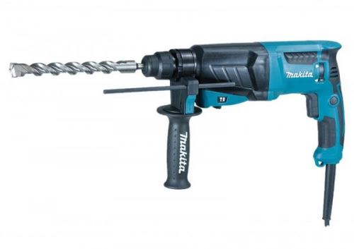 Makita 2630 kombinované kladivo s upínáním SDS-PLUS, omezovačem momentu a funkcemi vrtání, příklepu a sekání.