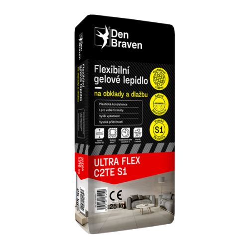 Flexibilní gelové lepidlo na obklady a dlažbu ULTRA FLEX C2TE S1Braven  pro lepení obkladů, dlažby a izolačních materiálů.