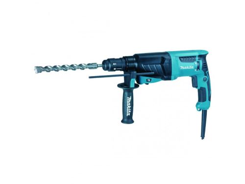 Makita HR2630T vrtací kladivo s výměnným sklíčidlem, omezovačem momentu a třemi režimy práce.