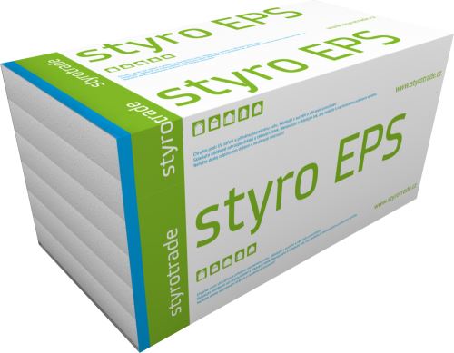 Tepelně izolační desky Styro EPS 70F z pěnového polystyrenu pro kontaktní fasádní zateplovací systémy ETICS.