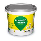 Weber pastovitá omítka s organickým pojivem a silikonovou disperzí pro fasády a zateplovací systémy.